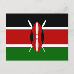 Postal Bandera de Kenia