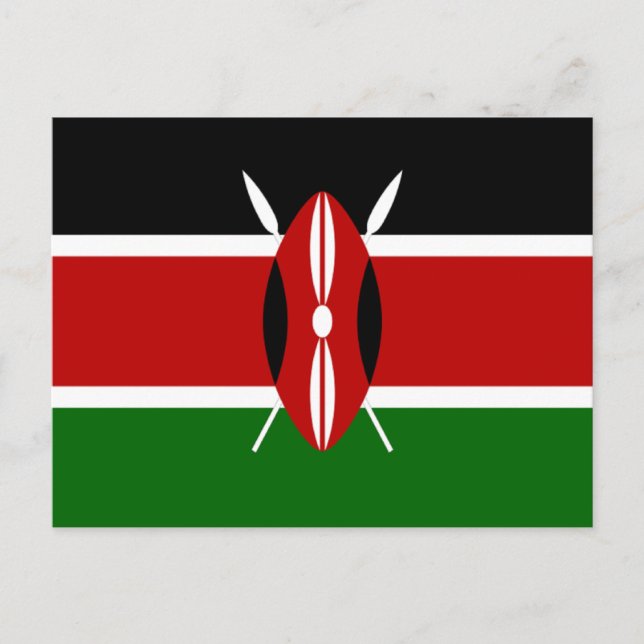 Postal Bandera de Kenia (Anverso)
