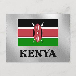 Postal Bandera de Kenia