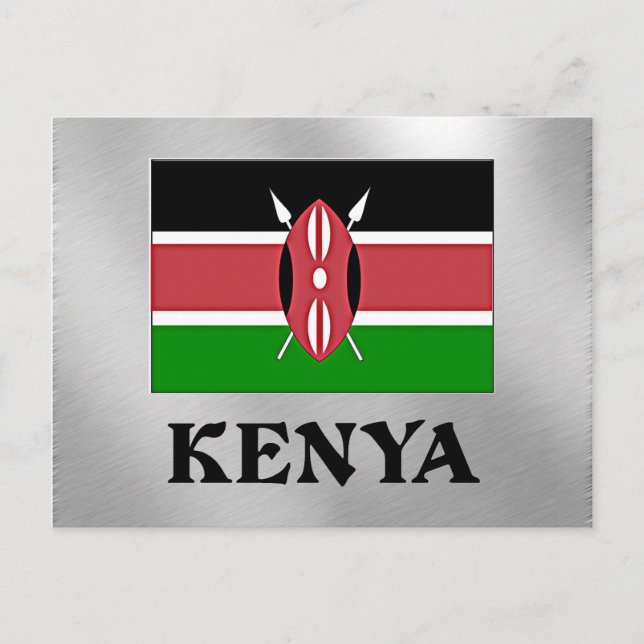 Postal Bandera de Kenia (Anverso)