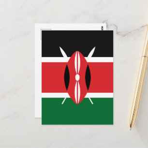 Postal Bandera de Kenia