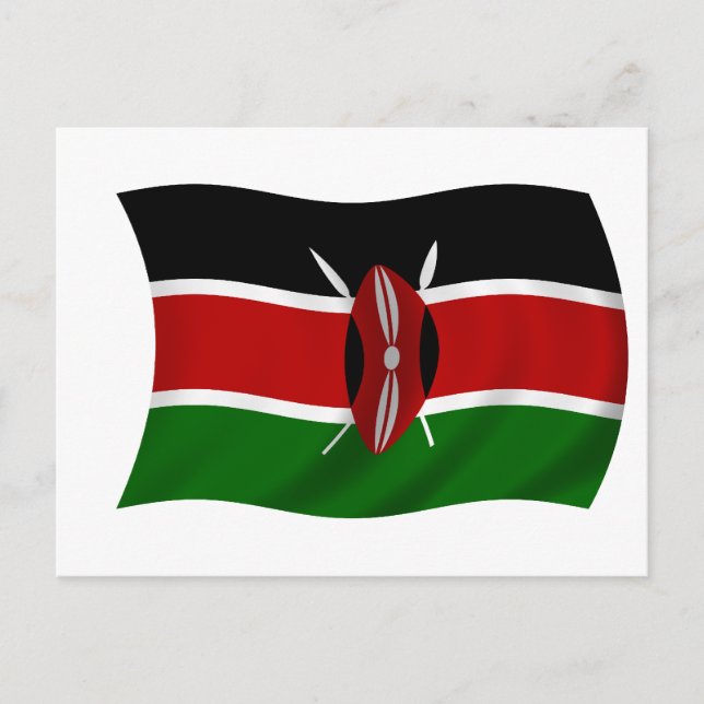 Postal Bandera de Kenia (Anverso)