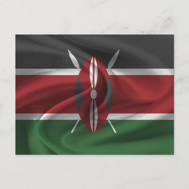 Postal Bandera de Kenia (Anverso)