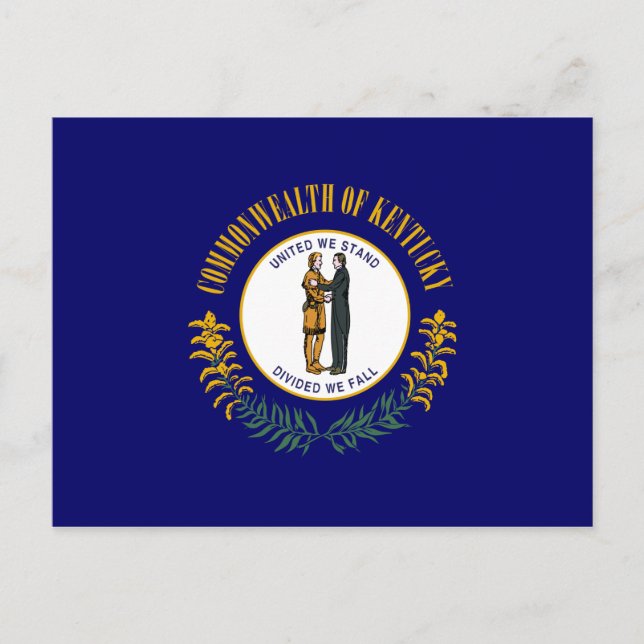 Postal Bandera de Kentucky (Anverso)
