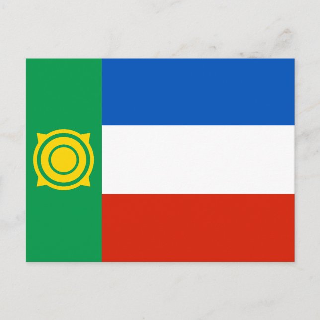 Postal Bandera de Khakassia (Anverso)