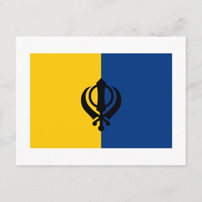 Postal Bandera de Khalistán (Anverso)