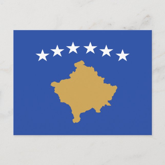 Postal Bandera de kosovo (Anverso)