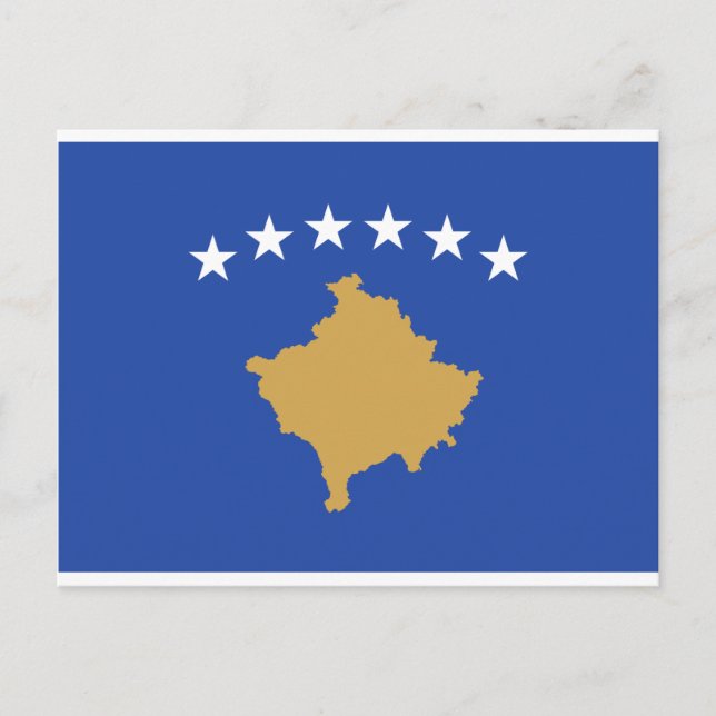 Postal Bandera_de_Kosovo (Anverso)