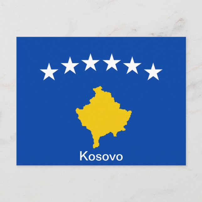 Postal Bandera de Kosovo (Anverso)