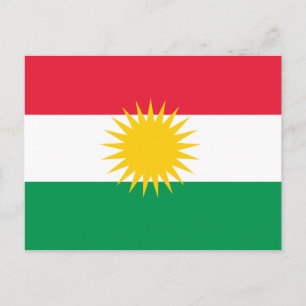 Postal Bandera de Kurdistán