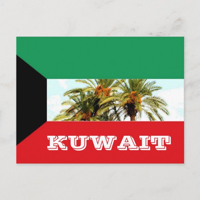 Postal Bandera de Kuwait (Anverso)