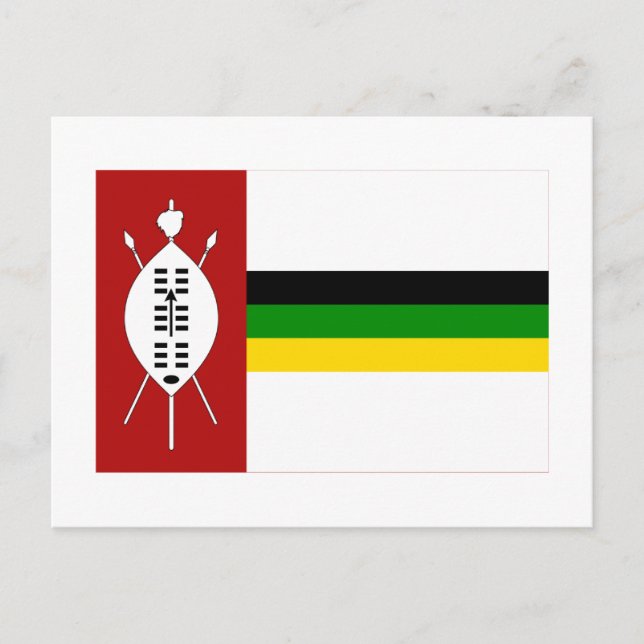 Postal Bandera de KwaZulu (Anverso)