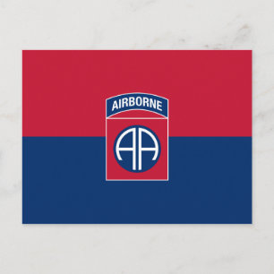 Postal Bandera de la 82ª División Aerotransportada Vetera