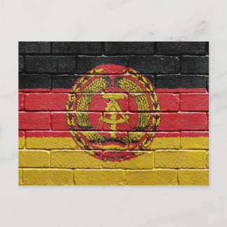 Postal Bandera de la antigua República Democrática Aleman