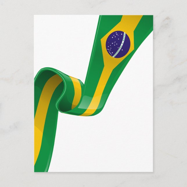 Postal bandera de la cinta brasil (Anverso)