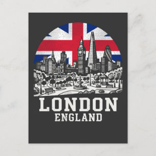 Postal Bandera de la ciudad de Londres, Inglaterra, Reino