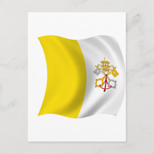 Postal Bandera de la Ciudad del Vaticano