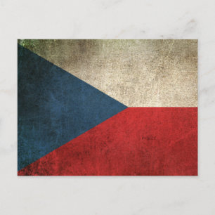 Postal Bandera de la época en peligro de extinción de la 