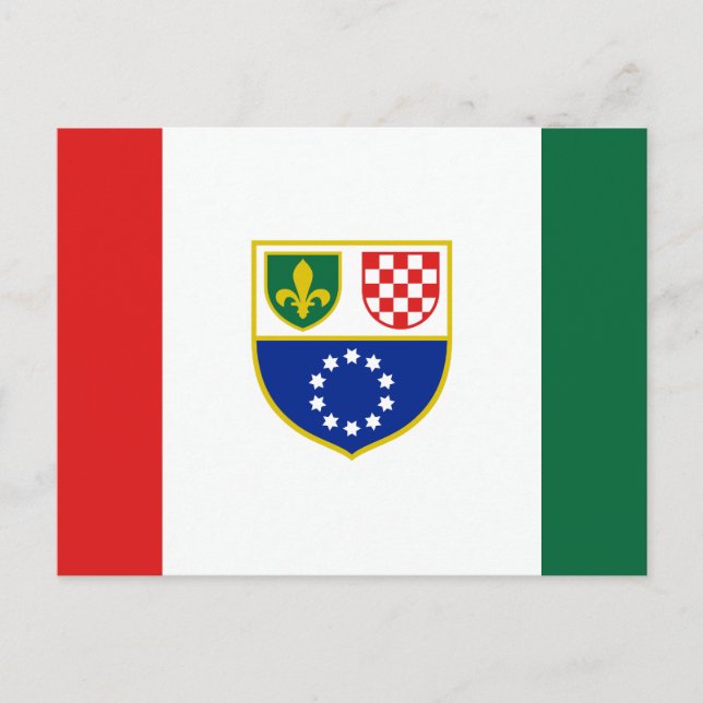 Postal Bandera de la Federación de Bosnia y Herzegovina (Anverso)