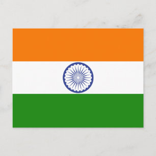 Postal Bandera de la India
