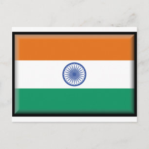 Postal Bandera de la India