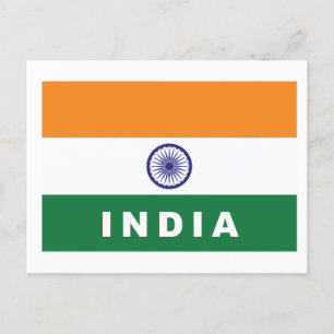 Postal Bandera de la India