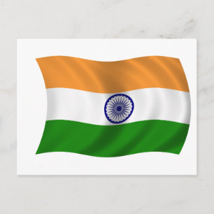 Postal Bandera de la India
