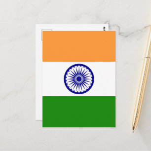 Postal Bandera de la India