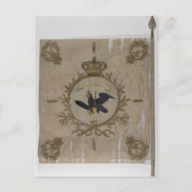 Postal Bandera de la Infantería Prusiana (Anverso)