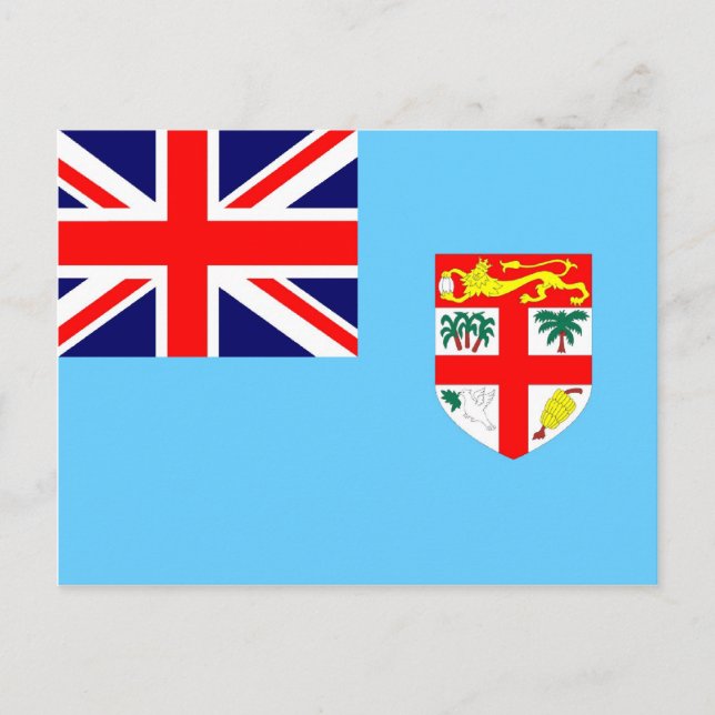 Postal Bandera de la isla de Fiji (Anverso)