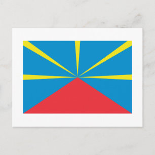 Postal Bandera de la isla de la Reunión propuesta