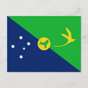 Postal Bandera de la isla de los navidades
