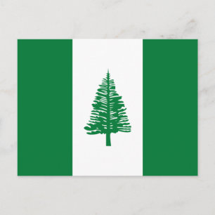Postal Bandera de la isla de Norfolk