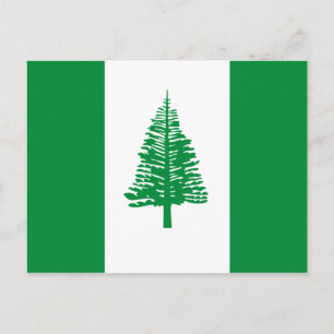 Postal Bandera de la isla de Norfolk