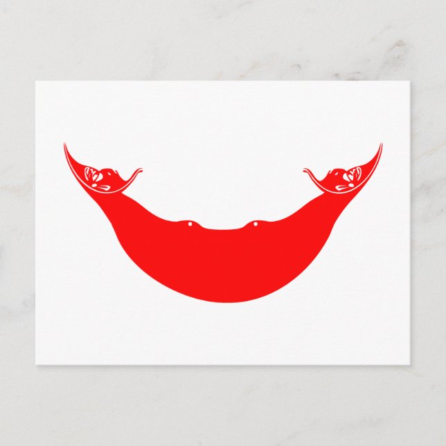 Postal Bandera de la Isla de Pascua (Anverso)