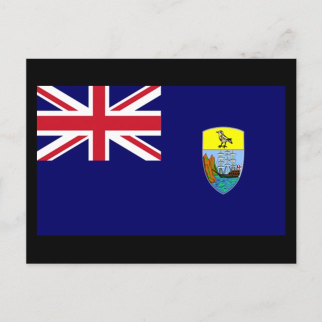 Postal Bandera de la isla de Santa Elena (Anverso)