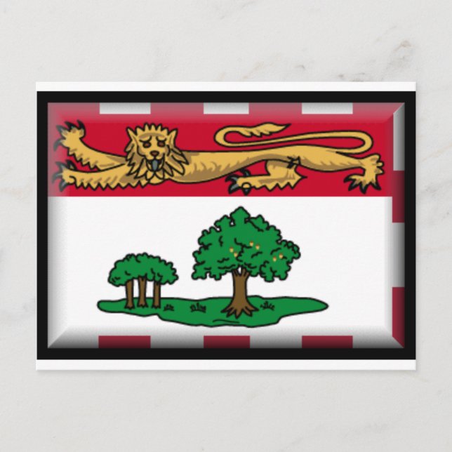 Postal Bandera de la Isla del Príncipe Eduardo (Anverso)