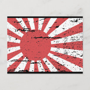 Postal Bandera de la marina de Japón antigua