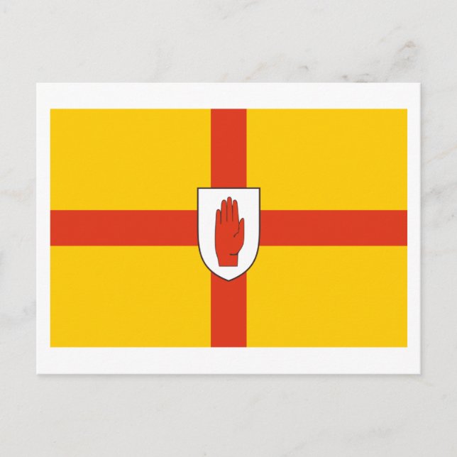 Postal Bandera de la provincia de Ulster (Anverso)