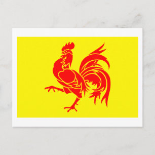 Postal Bandera de la región valona