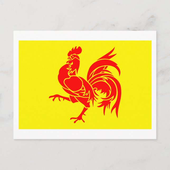 Postal Bandera de la región valona (Anverso)