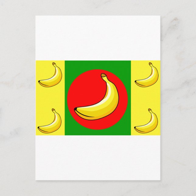 Postal Bandera de la república bananera (Anverso)