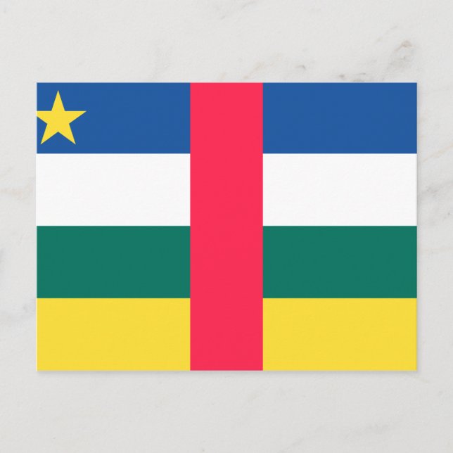 Postal Bandera de la República Centroafricana (Anverso)