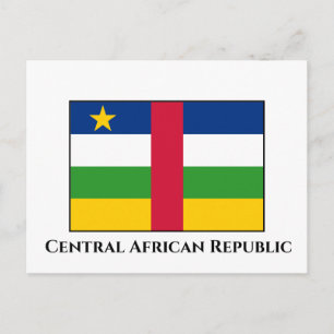 Postal Bandera de la República Centroafricana