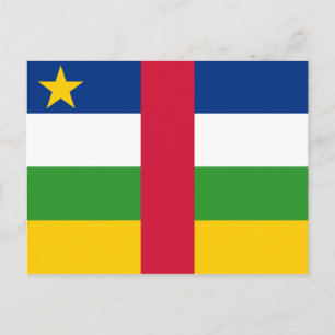 Postal Bandera de la República Centroafricana