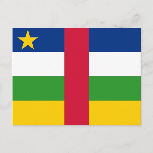 Postal Bandera de la República Centroafricana (Anverso)