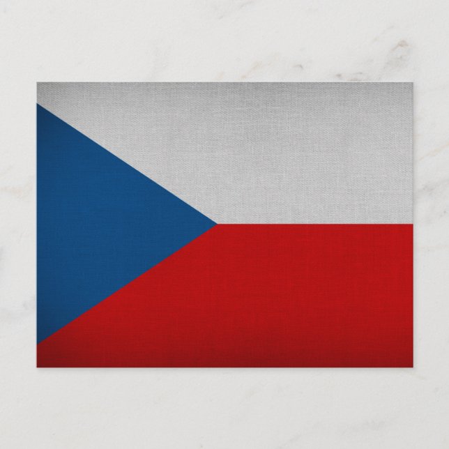 Postal Bandera de la República Checa (Anverso)