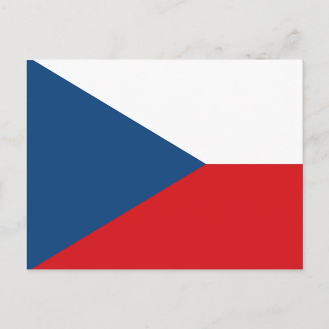 Postal Bandera de la República Checa (Anverso)