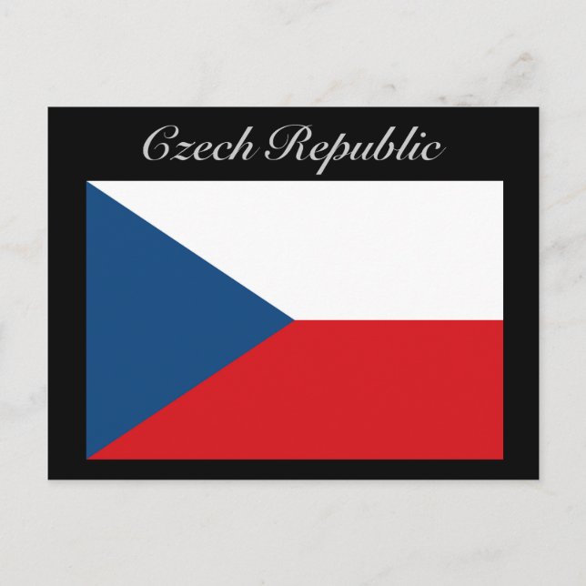Postal Bandera de la República Checa - Ceska Republika (Anverso)
