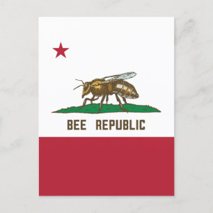 Postal Bandera De La República De Bee